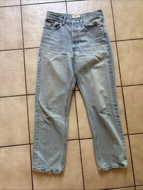 AGOLDE Women’s 90s Jean 100%Organic Cotton Light Blue Straight-Leg Jeans size 26